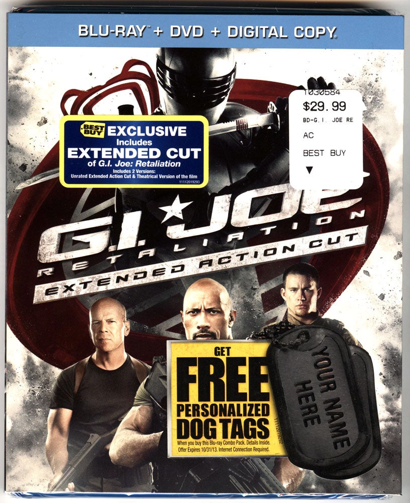 Yojoe Com G I Joe Retaliation Extended Action Cut Blu Ray