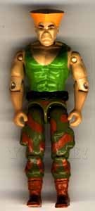 G I JOE Accessory 1993 Street Fighter 2 Guile    Missile Launcher with Missile 