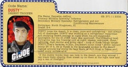 gi joe dusty file card