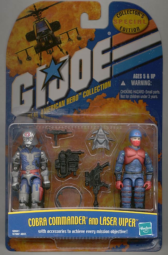 Gi Joe Cobra Commander & Laser Viper Special Collectors Edition 2 Pack Hasbro 53041