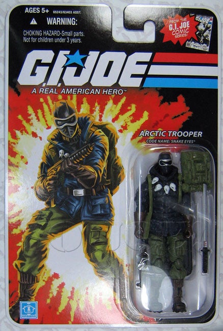 G.I Joe Figurine Artic Trooper Comic Series 25th Anniversary 2007 Hasbro 