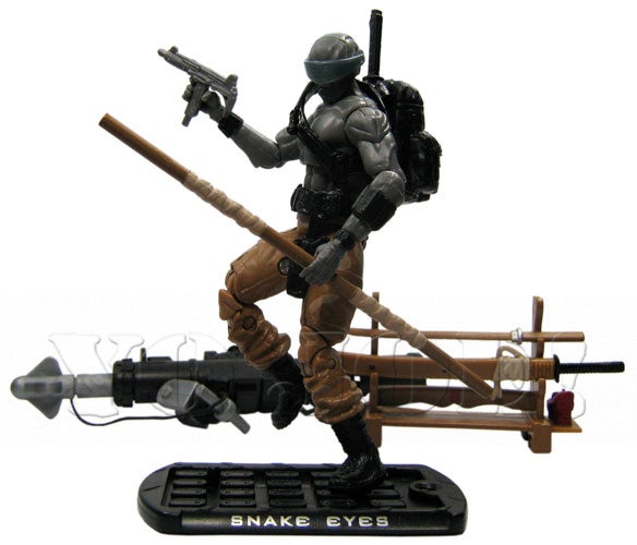 GI Joe Accessory 2010 Snake Eyes V52 Assault Rifle Gun