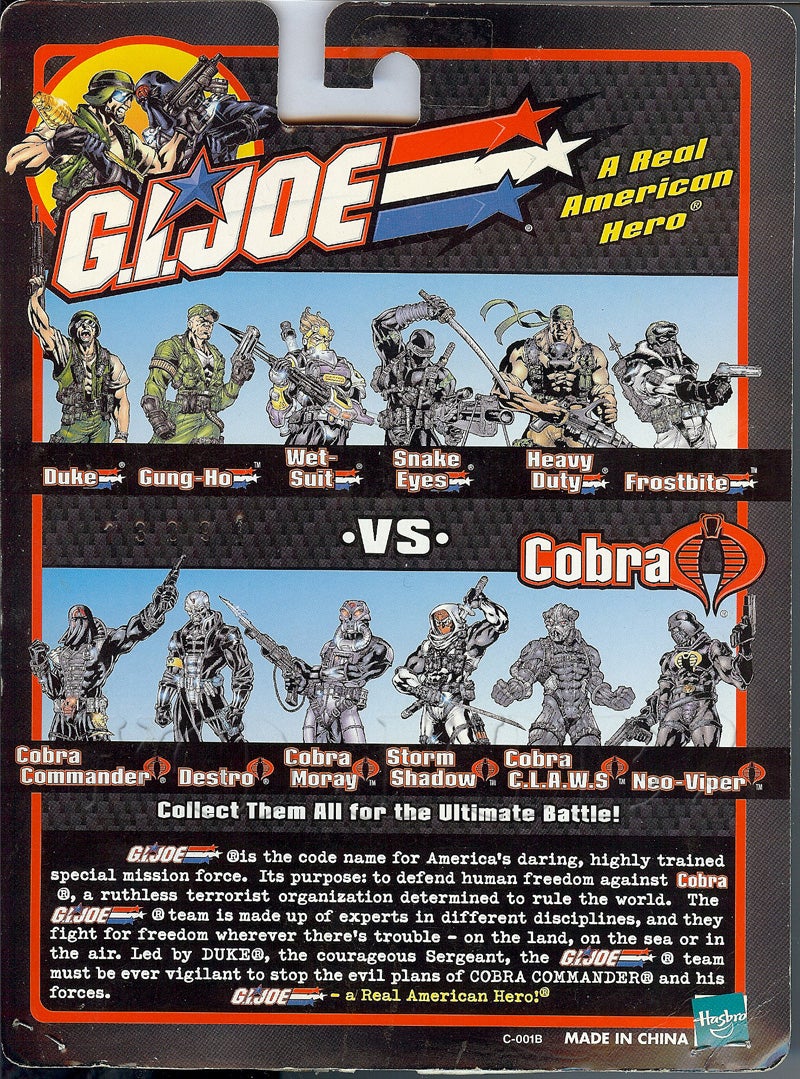 G I JOE Accessory 2002 Cobra Commander or Neo Viper V4 Pack