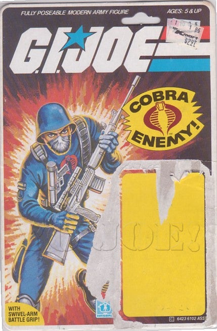 Light Blue SVD Dragunov Vintage 1986 Cobra G.I.Joe Accessory Sniper Rifle 