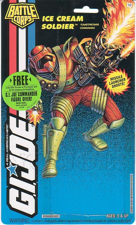 GI Joe Weapon Ice Cream Soldier Missile Launcher 1994 Original Figure Accessory