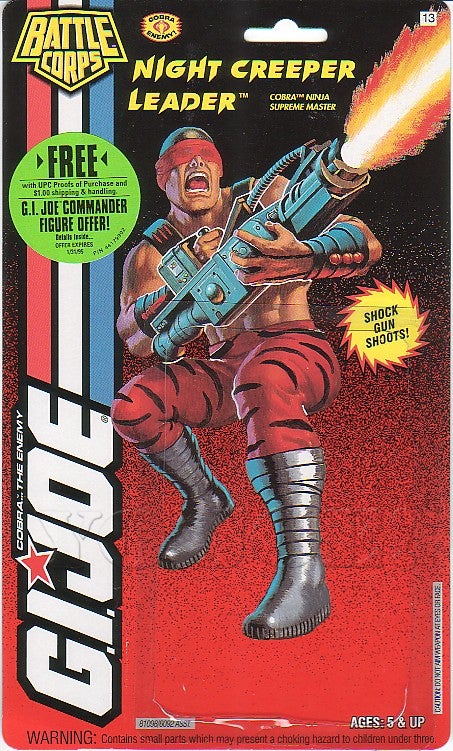 GI Joe Weapon Night Creeper Leader Sword 1993 Original Weapon