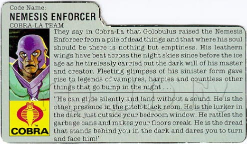 Nemesis Enforcer (v1) G.I. Joe Action Figure - YoJoe Archive