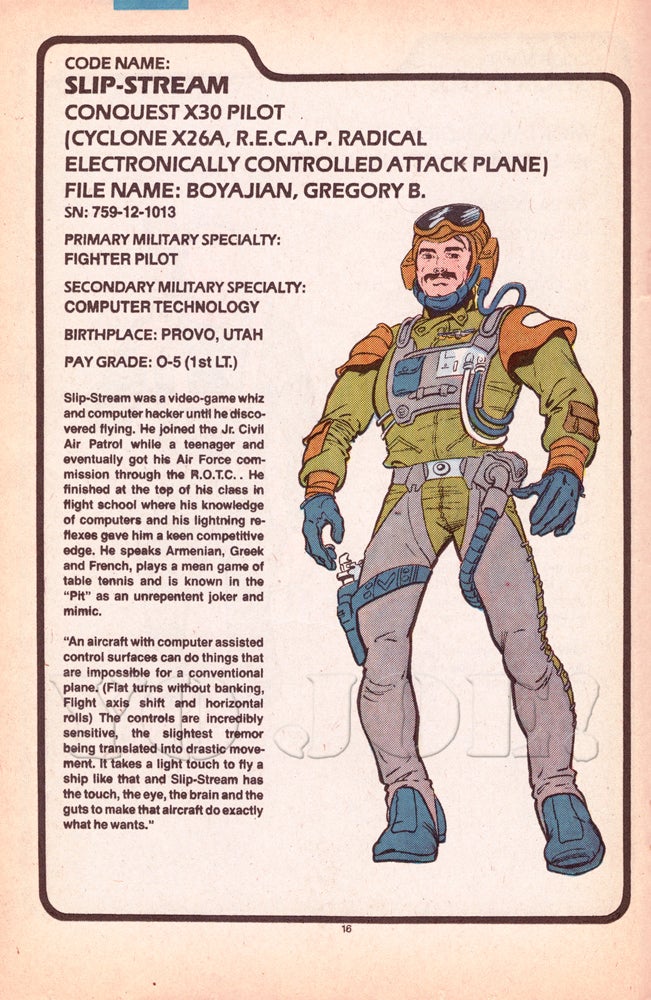 slip stream v1 g i joe action figure yojoe archive slipstream