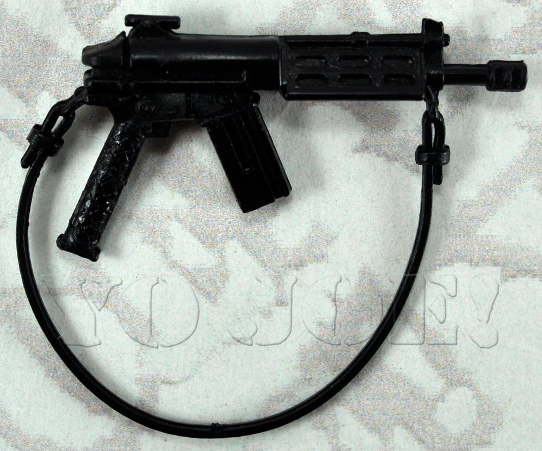 G I JOE Accessory                  SOUND ATTACK Black Sub-Machine gun 