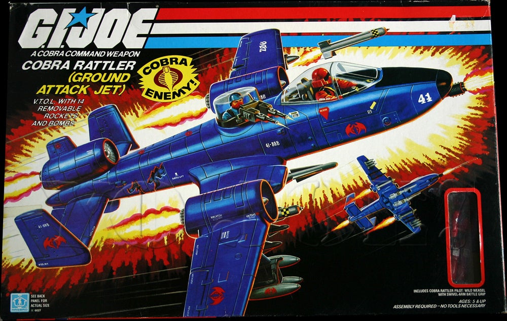 GI Joe Cobra Rattler jet FULL BOMB RACK SET Original parts 1984 missile rocket 
