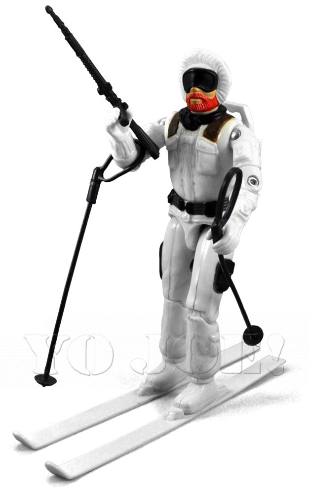 GI Joe Weapon Snow Job Modern Black Ski Pole Original Figure Accessory
