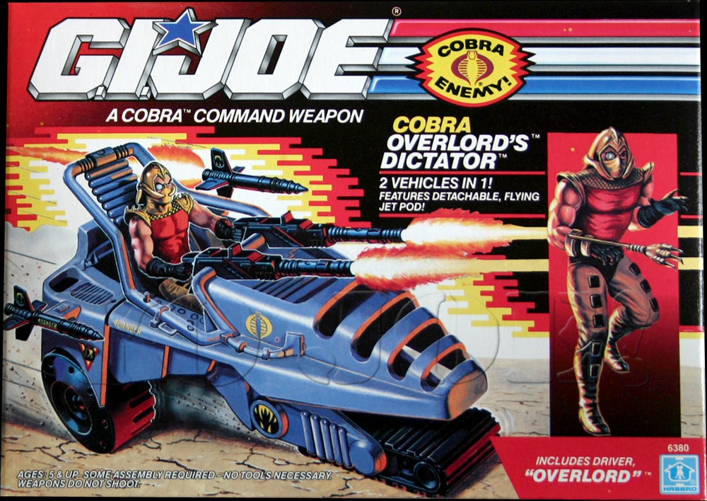 G.I Joe/Cobra Vehicle Part_1990 Overlord's Dictator Front Gun Cannon!!! 