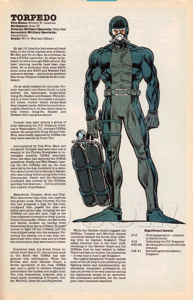 gi joe torpedo figure