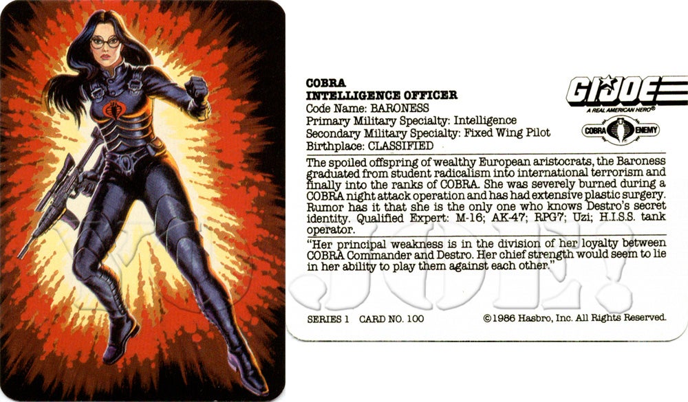 Baroness (v1) G.I. Joe Action Figure - YoJoe Archive
