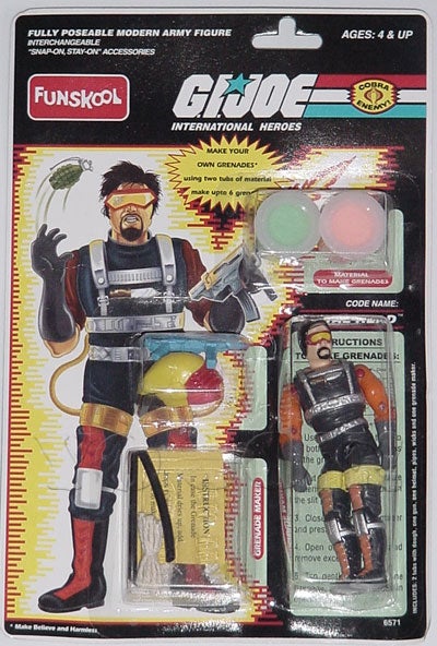 GI Joe Weapon Metalhead Metal Head Helmet 1990 Original Figure Accessory