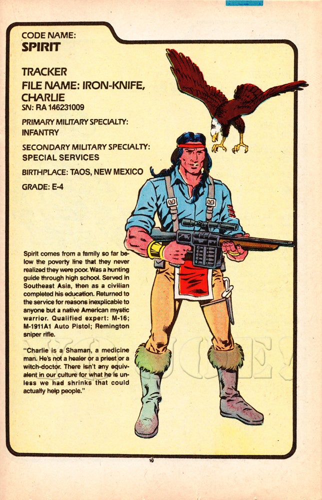 GI Joe Accessory 2005 Spirit Iron-Knife V1 Sniper Rifle Gun