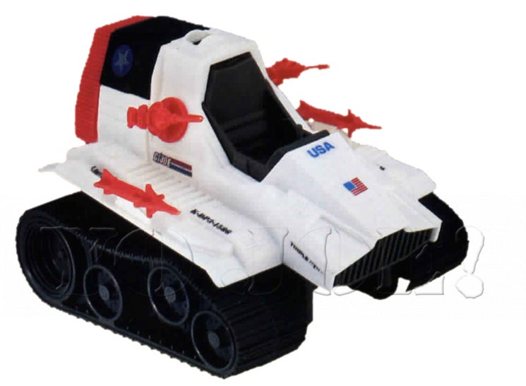 GI Joe Vehicle Triple T Tank Black Missile 1986 Original Part