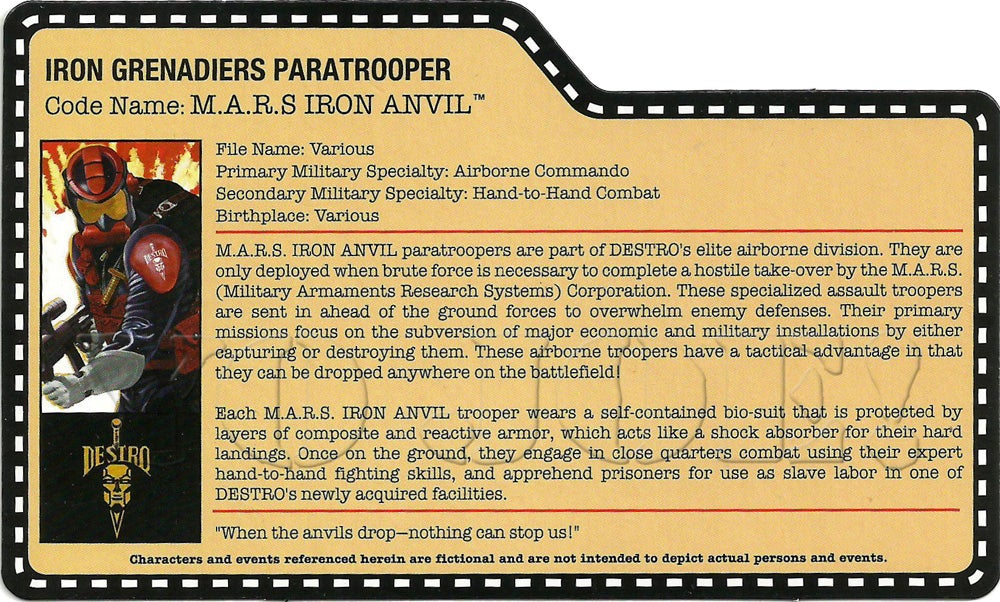 アイアンアンヴィル v2 G.I.ジョー JOECON2015限定 GIJCC M.A.R.S. Iron Anvil (v2) G.I. Joe Action Figure - YoJoe Archive