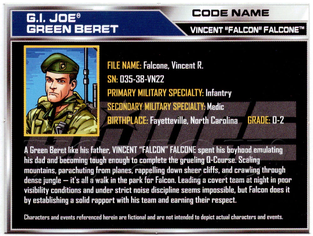  G.I. Joe Classified Series Vincent R. Falcon Falcone