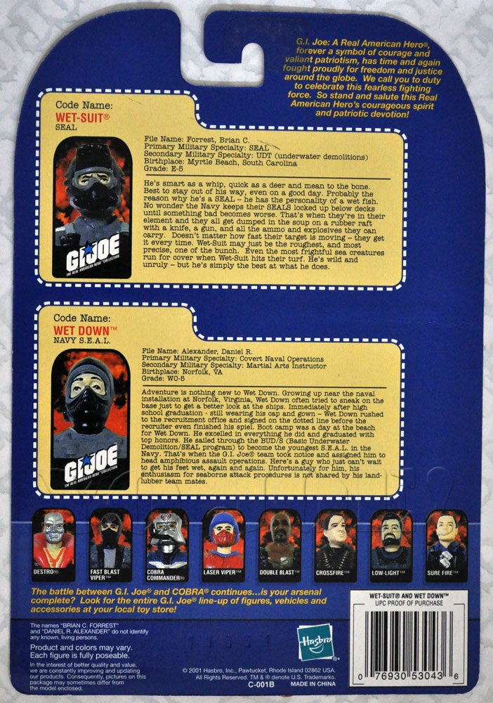 Wet Down (v1) G.I. Joe Action Figure - YoJoe Archive