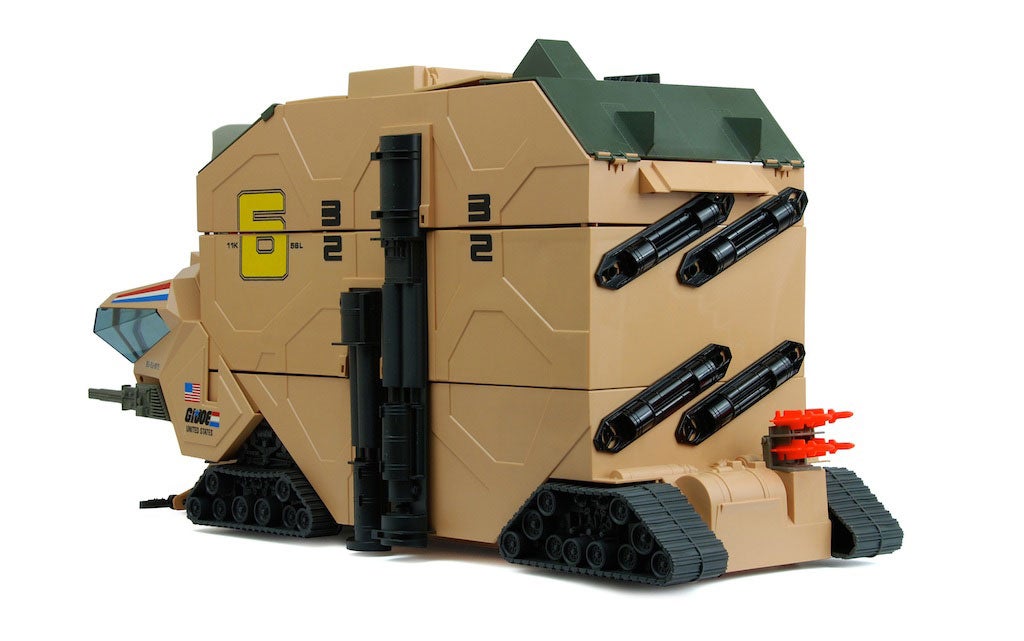 GI Joe Vehicle Mobile Command Center MCC Right Front Gun 1987 Original Part