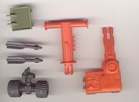 1987 GI Joe Cobra Road Toad Top Gun Cannon Mount Part