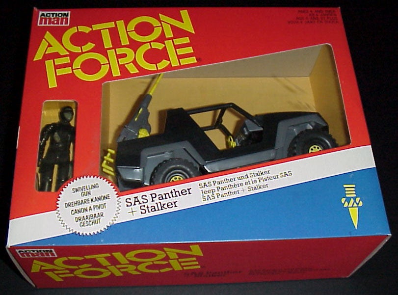 Vintage Action Force Panther SAS Sticker Sheet Replacements Jeep Vehicle Palitoy 
